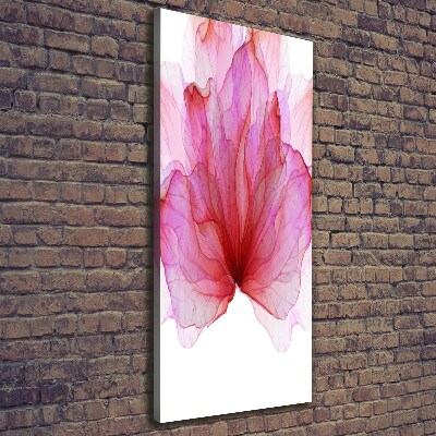 Quadro foto su tela verticale Fiore rosa