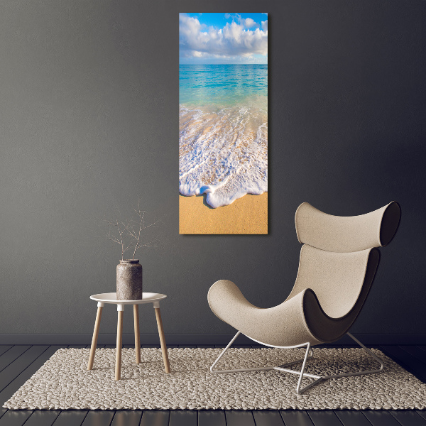 Quadro foto su tela verticale Spiaggia tropicale