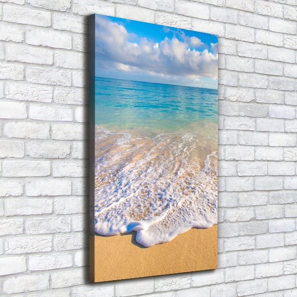 Quadro foto su tela verticale Spiaggia tropicale