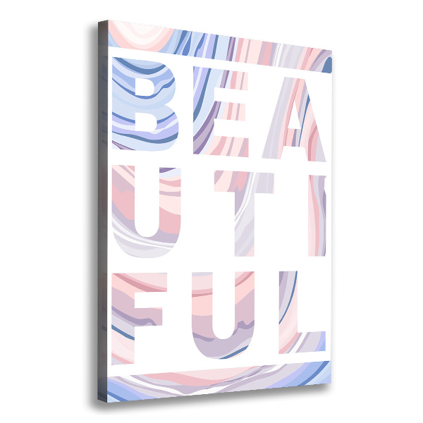 Quadro foto su tela verticale Bellissimo