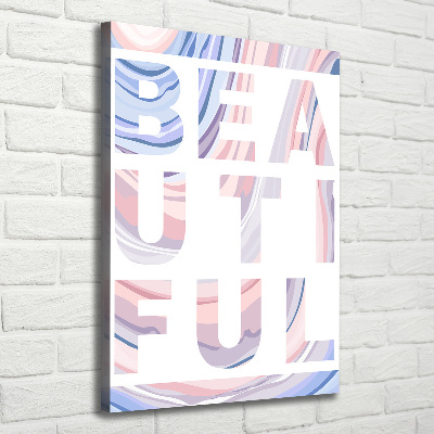 Quadro foto su tela verticale Bellissimo