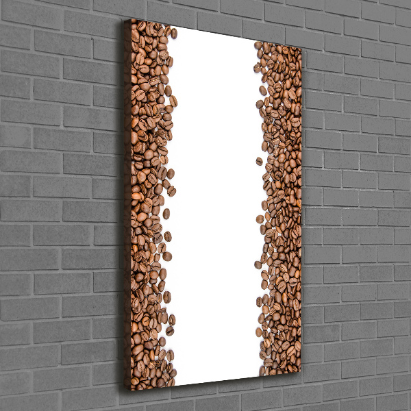 Stampa quadro su tela verticale Chicchi di caffè