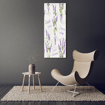 Quadro foto su tela verticale Lavanda