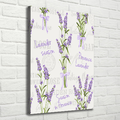 Quadro foto su tela verticale Lavanda