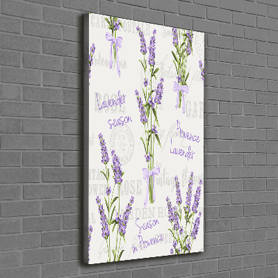 Quadro foto su tela verticale Lavanda