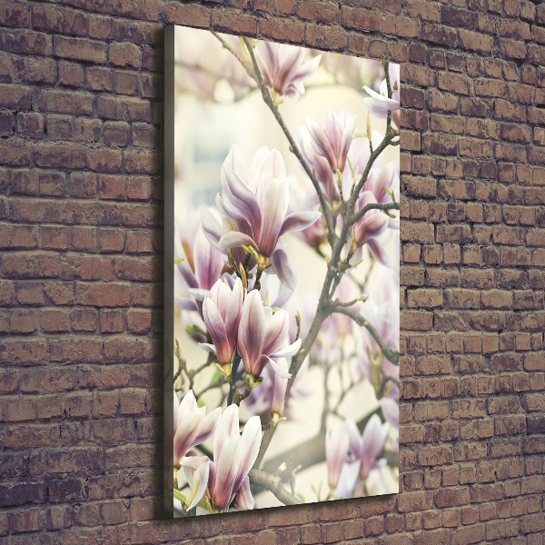 Quadro foto su tela verticale Magnolia
