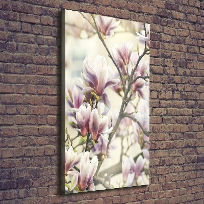 Quadro foto su tela verticale Magnolia