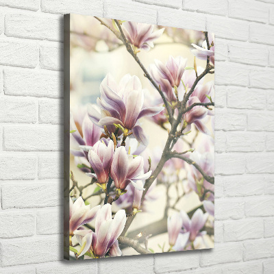 Quadro foto su tela verticale Magnolia