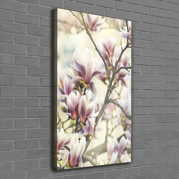 Quadro foto su tela verticale Magnolia