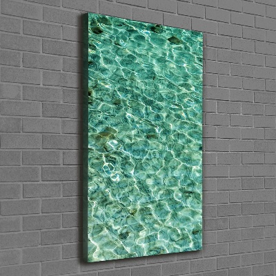 Stampa quadro su tela verticale Acqua limpida