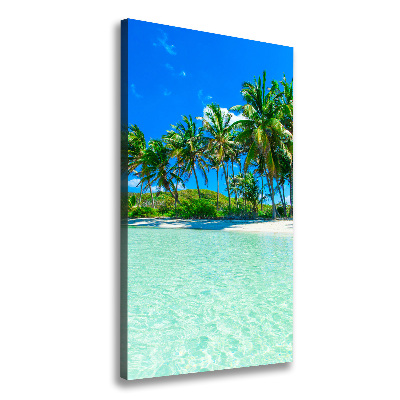 Quadro foto su tela verticale Spiaggia tropicale