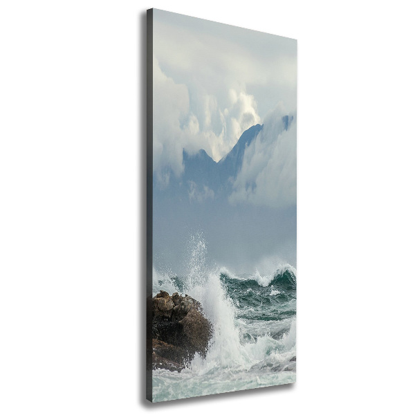 Quadro su tela canvas verticale Mare agitato