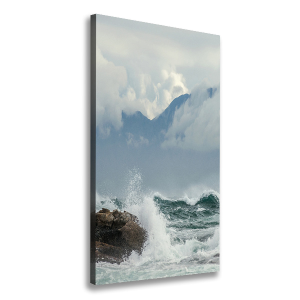 Quadro su tela canvas verticale Mare agitato