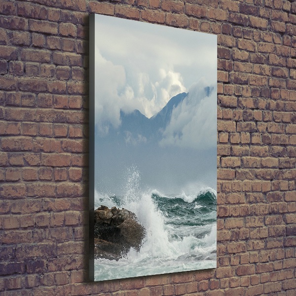 Quadro su tela canvas verticale Mare agitato