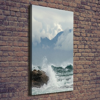 Quadro su tela canvas verticale Mare agitato