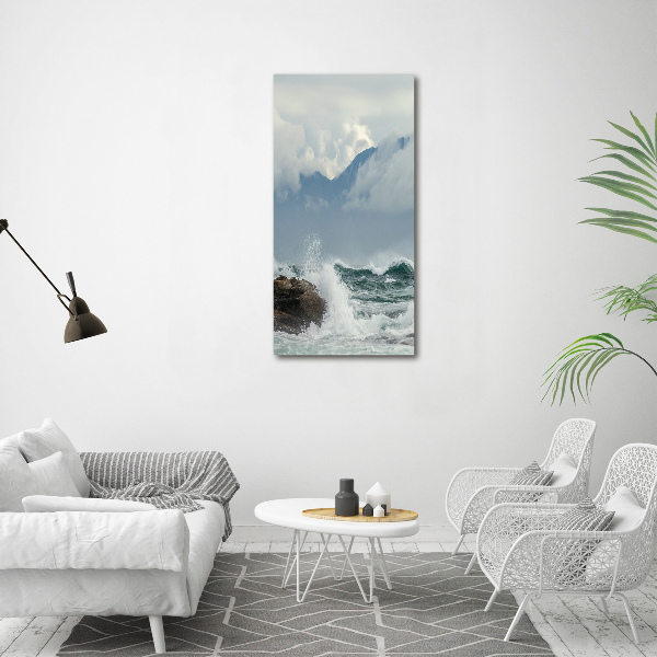 Quadro su tela canvas verticale Mare agitato