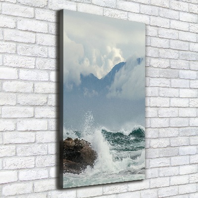 Quadro su tela canvas verticale Mare agitato