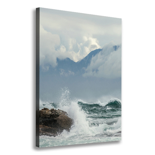 Quadro su tela canvas verticale Mare agitato