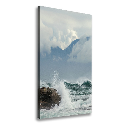 Quadro su tela canvas verticale Mare agitato