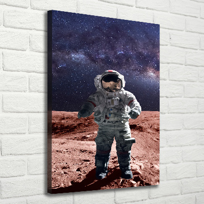 Quadro foto su tela verticale Astronauta