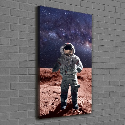 Quadro foto su tela verticale Astronauta