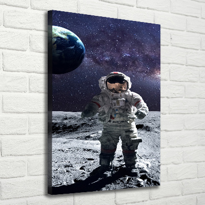 Quadro su tela canvas verticale Astronauta