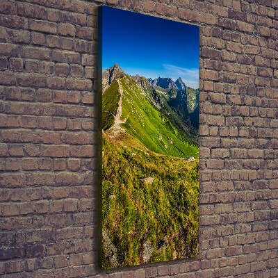 Quadro su tela canvas verticale Monti Tatra