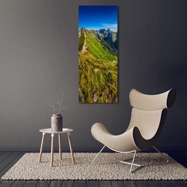 Quadro su tela canvas verticale Monti Tatra