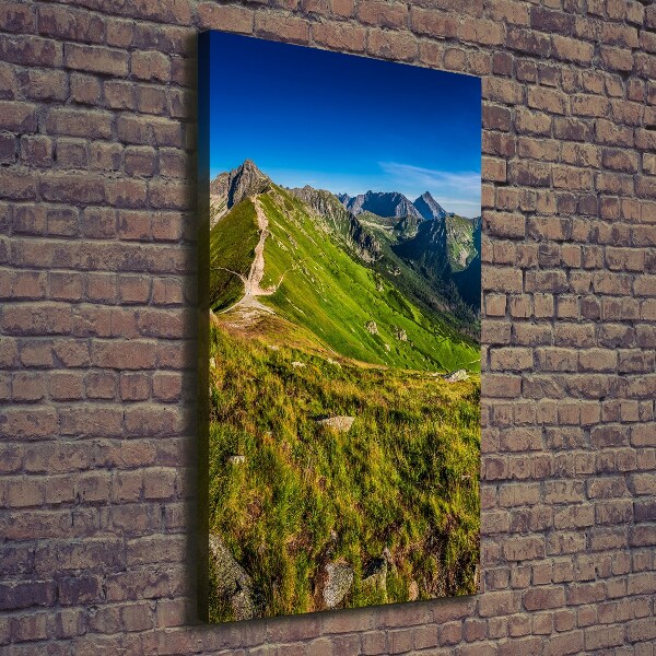 Quadro su tela canvas verticale Monti Tatra