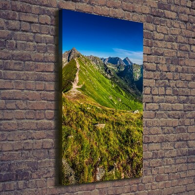 Quadro su tela canvas verticale Monti Tatra
