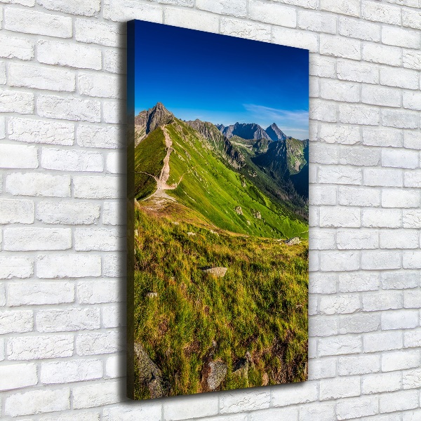Quadro su tela canvas verticale Monti Tatra