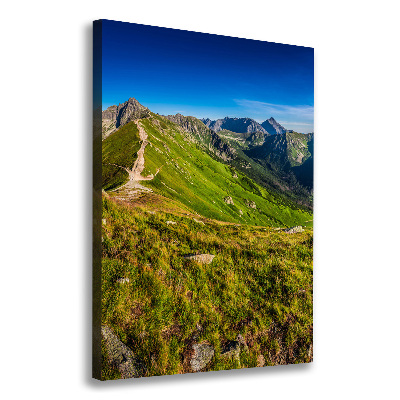 Quadro su tela canvas verticale Monti Tatra
