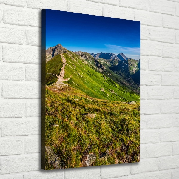 Quadro su tela canvas verticale Monti Tatra