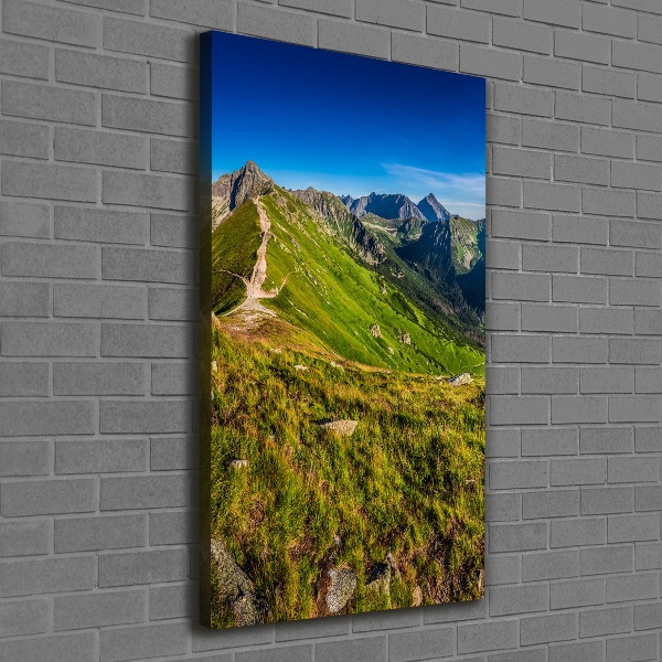 Quadro su tela canvas verticale Monti Tatra