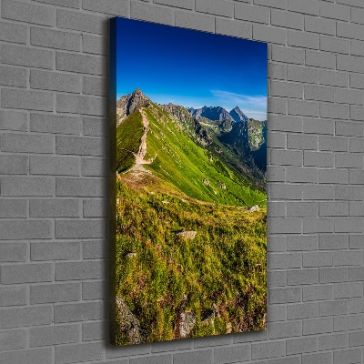 Quadro su tela canvas verticale Monti Tatra