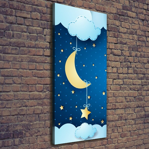 Quadro su tela canvas verticale Notte