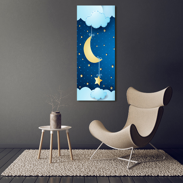 Quadro su tela canvas verticale Notte