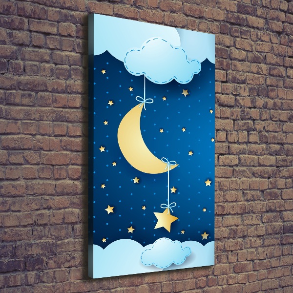 Quadro su tela canvas verticale Notte