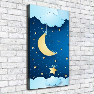 Quadro su tela canvas verticale Notte