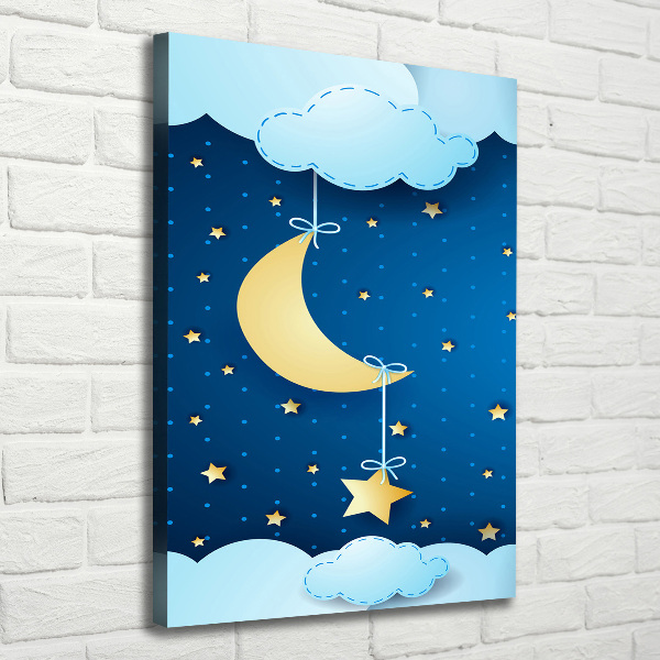 Quadro su tela canvas verticale Notte