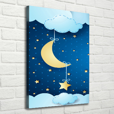 Quadro su tela canvas verticale Notte