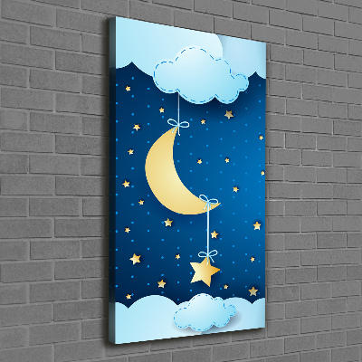 Quadro su tela canvas verticale Notte