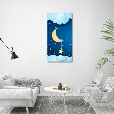 Quadro su tela canvas verticale Notte