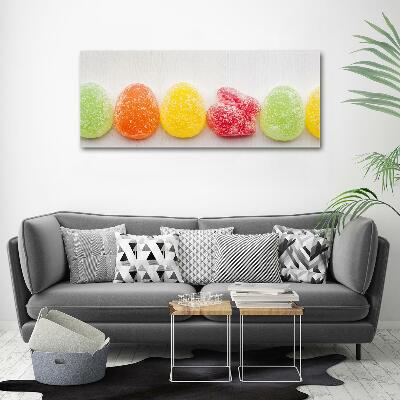 Quadro su vetro Caramelle gommose colorate