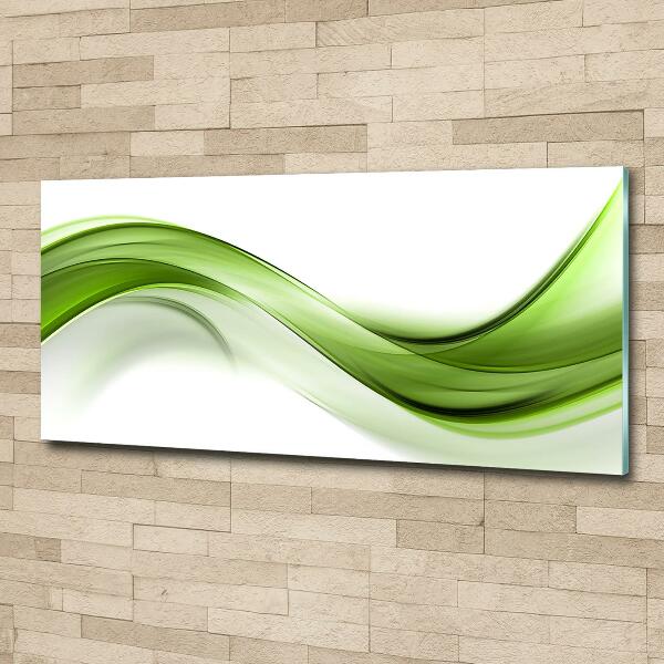 Quadro vetro Onda verde