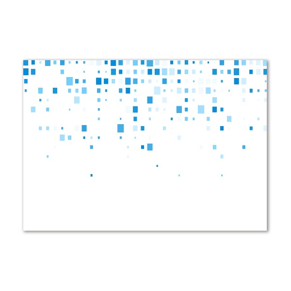 Quadro su vetro Quadrati blu