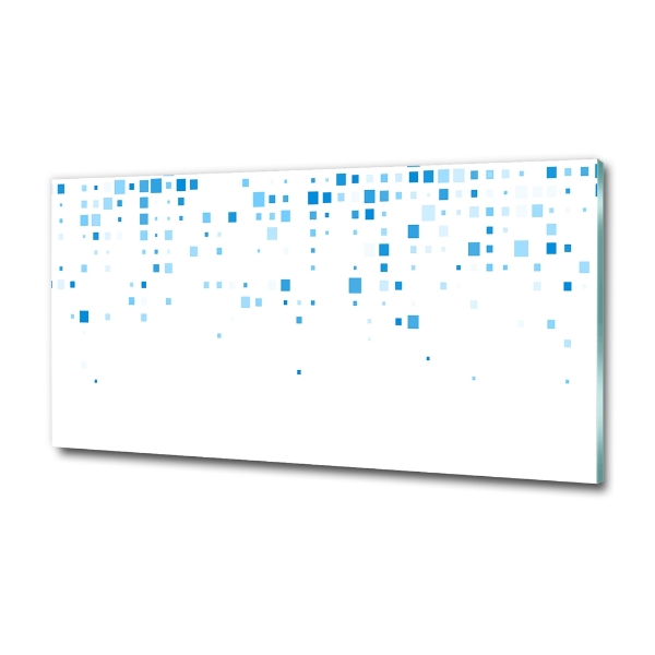 Quadro su vetro Quadrati blu