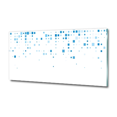 Quadro su vetro Quadrati blu