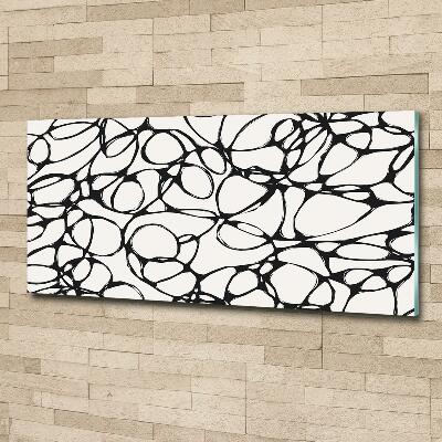 Quadro in verde Cerchi caotici