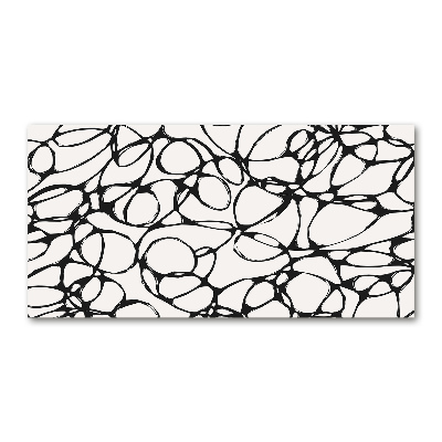 Quadro in verde Cerchi caotici